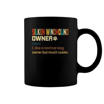 Funny Silken Windhound Vintage Retro Dog Mom Dad Gift Coffee Mug | Mazezy