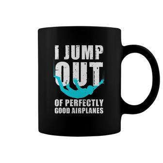 Funny Skydiving Design For Men Women Skydiver Skydive Lovers Coffee Mug | Mazezy