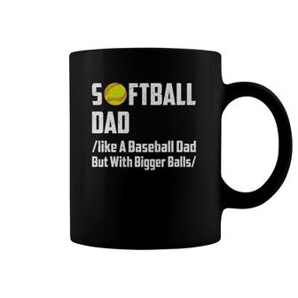 Funny Softball Dad Father's Day Gift Coffee Mug | Mazezy