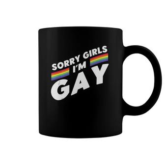 Funny Sorry Girls I'm Gay Gender Equality Advocate Gay Tank Top Coffee Mug | Mazezy