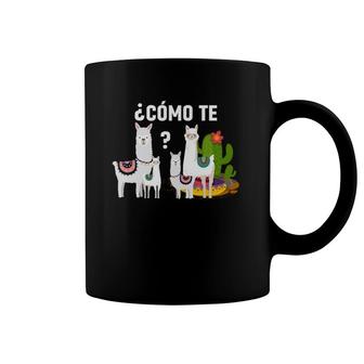 Funny Spanish Teacher Cute Como Te Llamas Gift Coffee Mug | Mazezy