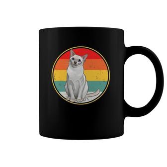 Funny Vintage Sunset Tonkinese Cat Coffee Mug | Mazezy