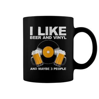Funny Vinyl Record Beer Design Vinyl Records Coffee Mug | Mazezy