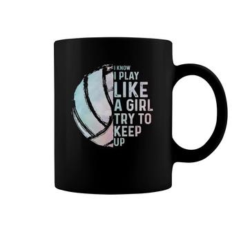 Funny Volleyball Design Girls Women Youth Teen Sports Lovers Coffee Mug | Mazezy