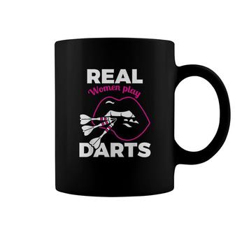 Funny Womens Darts Gift Female Amateur Pub Bar Dart Player Coffee Mug - Thegiftio UK