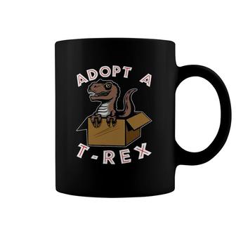 Funnyrex Dinosaur Cute Pet Adoption Dino Lover Coffee Mug | Mazezy