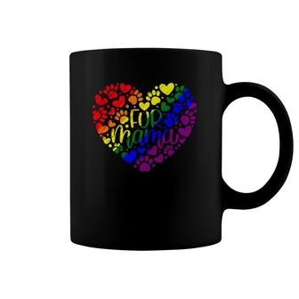 Fur Mama Pride Heart Coffee Mug | Mazezy AU