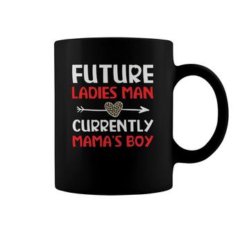 Future Ladies Man Current Mama's Boy Valentine's Day Coffee Mug | Mazezy