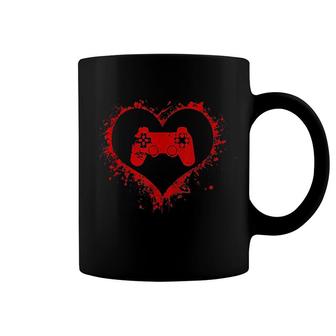 Gamer Heart Valentines Day Video Games Coffee Mug | Mazezy