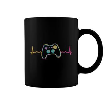 Gamer Heartbeat Video Game Gaming Coffee Mug | Mazezy