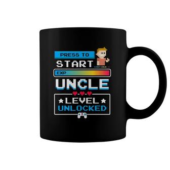 Gamer Uncle Level Unlocked Cute First Time Uncle Gifts Coffee Mug | Mazezy