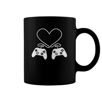 Gamer Valentine's Day Gaming Console Couple Matching Gift Coffee Mug | Mazezy