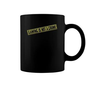Gaming Is Not A Crime Video Games Coffee Mug | Mazezy
