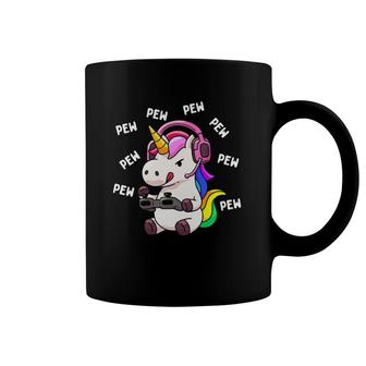 Gaming Unicorn Pew Pew Unicorns Lover Video Game Gamer Gift Coffee Mug | Mazezy