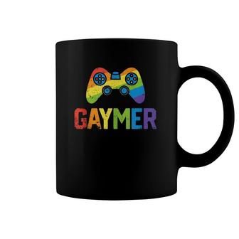 Gaymer Gamer Gay Pride Lgbt Rainbow Flag Funny Video Game Coffee Mug | Mazezy