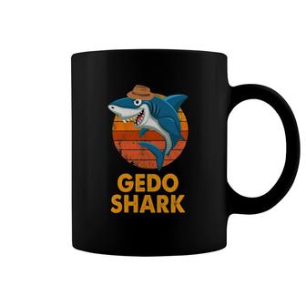 Gedo Shark Funny Vintage Papa Grandpa Father's Day Gifts Coffee Mug | Mazezy
