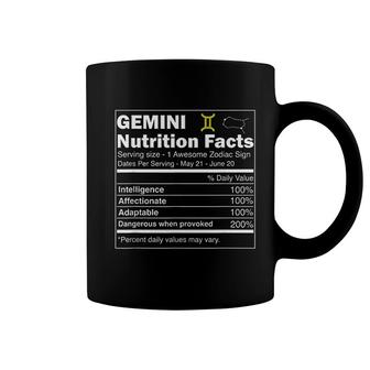 Gemini Nutrition Astrology Zodiac Sign Horoscope Coffee Mug | Mazezy CA