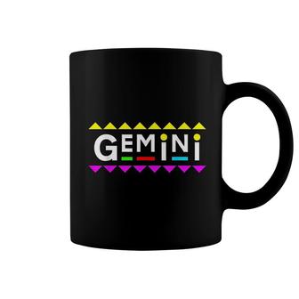 Gemini Zodiac Design 90s Style Coffee Mug | Mazezy