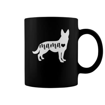 German Shepherd Dog Mama With Heart Coffee Mug | Mazezy