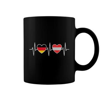 Germany And Austria Vorarlberg Flags Coffee Mug | Mazezy