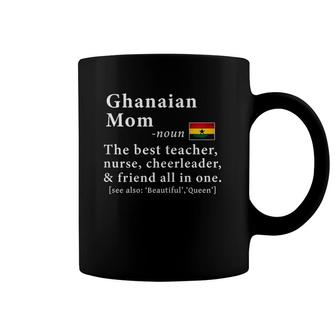Ghanaian Mom Definition Tee Ghana Flag Mother's Day Tee Coffee Mug | Mazezy