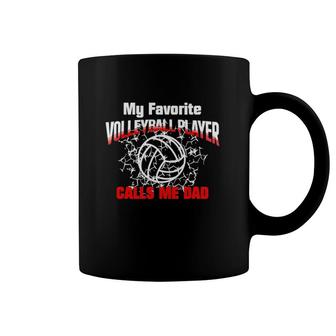 Gift Dadmy Favorite Volleyball Player Calls Me Dad Coffee Mug | Mazezy