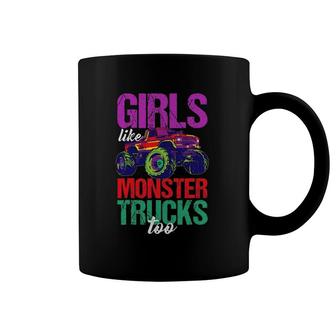 Girls Love Monster Trucks Too Coffee Mug | Mazezy