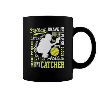 Girls Softball Catcher Great For Teens Traits Of A Catcher Coffee Mug | Mazezy
