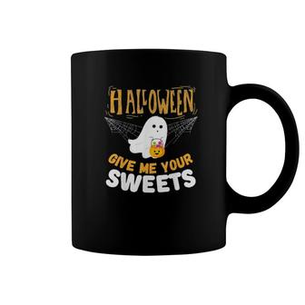 Give Me Your Sweets Horror Night Scary Halloween Tee Coffee Mug | Mazezy
