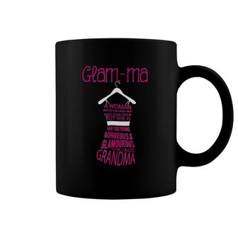 Glamma Funny Grandmother Tee Coffee Mug | Mazezy