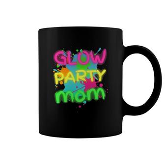 Glow Party Squad Mom Paint Splatter Glow Party Matching Coffee Mug | Mazezy