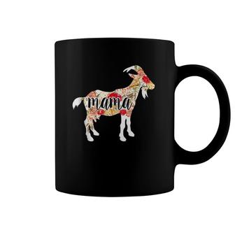 Goat Mother's Day Mama Mom Lover Floral Gift Coffee Mug | Mazezy