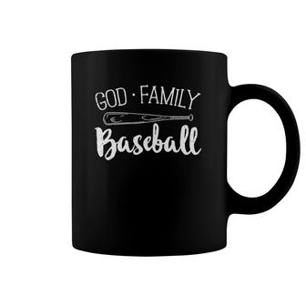God Family Baseball Mom Mother Dad Father Coach Coffee Mug | Mazezy
