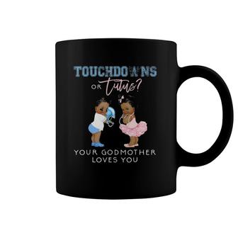 Godmother Gender Reveal Touchdown Tutu Baby Shower Coffee Mug | Mazezy