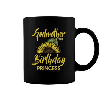 Godmother Of The Birthday Princess Mom Sunflower Gifts Coffee Mug | Mazezy