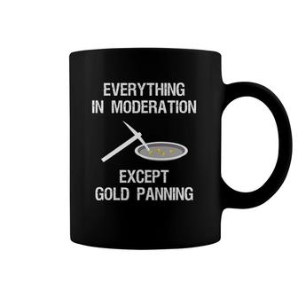 Gold Panning Gift - Funny Miner Panner Moderation Coffee Mug | Mazezy