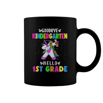 Goodbye Kindergarten Hello First Grade Unicorn Girl Coffee Mug | Mazezy