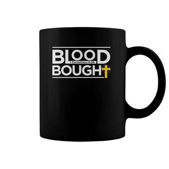 Graceful Apparel Blood Bought Christian Men Women Coffee Mug | Mazezy