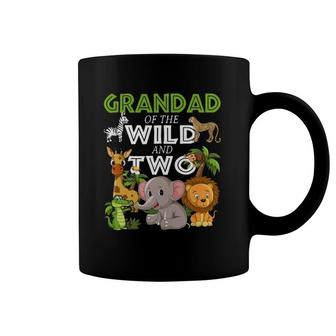Grandad Of The Wild Two Zoo Birthday Safari Jungle Animal Coffee Mug | Mazezy