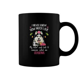 Grandma Love Black Dog Coffee Mug | Mazezy