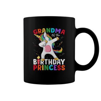Grandma Of The Birthday Princess Unicorn Dabbing Coffee Mug | Mazezy