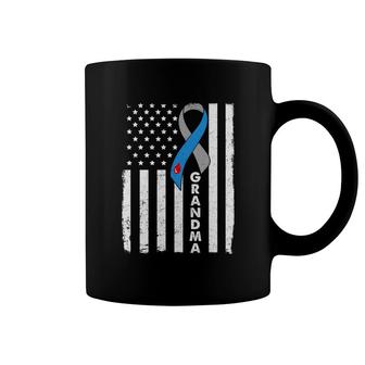 Grandma Ribbon Us Flag Coffee Mug | Mazezy
