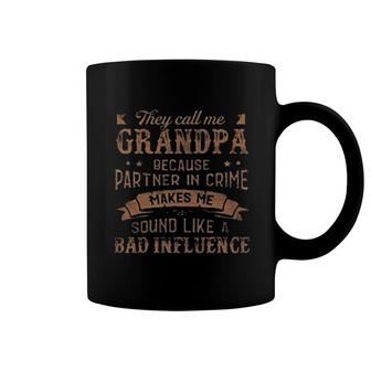 Grandpa Partner In Crime Funny Coffee Mug | Mazezy