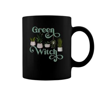 Green Witch Funny Plant Mom Lady Indoor Outdoor Plants Lover Coffee Mug | Mazezy CA