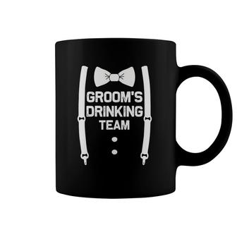 Groom's Drinking Team Bachelor Party Squad Crew Coffee Mug | Mazezy