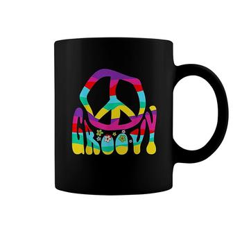 Groovy Hippie Peace Sign Coffee Mug | Mazezy