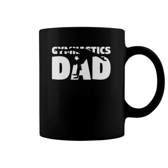 Gymnastics Dad Father Gymnastics Silhouette Gift Coffee Mug | Mazezy