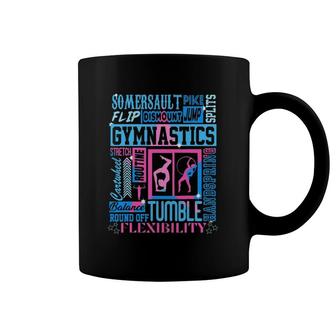 Gymnastics Star Typography Artistic Gymnastics Coffee Mug | Mazezy