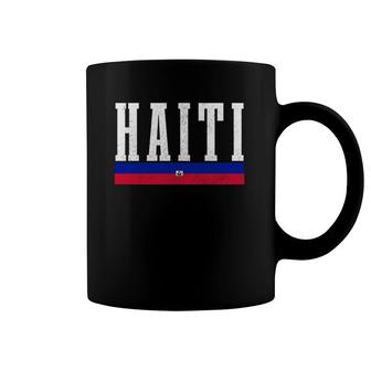 Haiti Haitian Flag Pride Vintage Haiti Coffee Mug | Mazezy