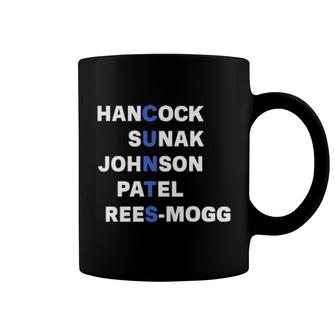 Hancock Sunak Johnson Patel Rees-Mogg Coffee Mug | Mazezy
